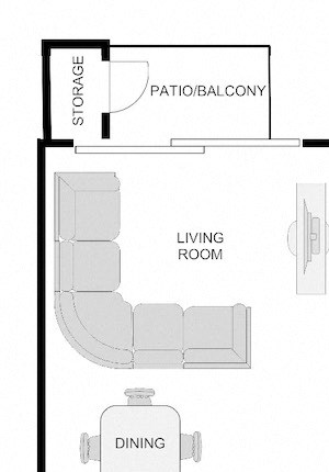 2x1 Villas BellaSol apartments in Sarasota, FL 2x1 Villas floor plan